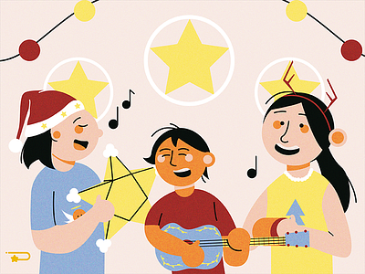 Christmas Caroling artph carol character character art character design christmas christmas art christmas carol digital art drawing holidays illustrations parol vector