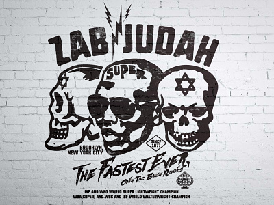ZAB JUDAH boxing design logo