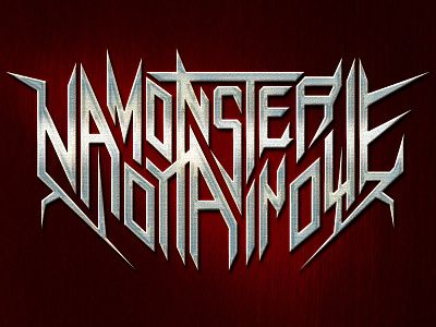 MONSTER 1 boxing design logo naoyainoue typography