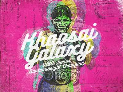 Khaosai Galaxy boxing design typography