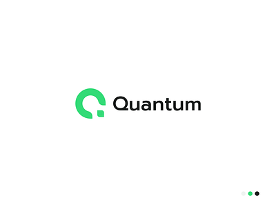 Quantum Logo abstract logo combination mark identity logo logo mark vector