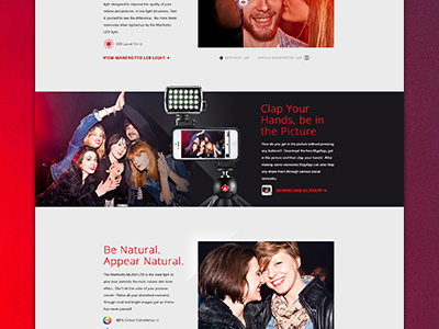 Klyp Landing Page camera landing page manfrotto photos tripod