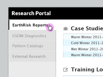 Side Nav: Clean and Flat clean icon science side nav zebra