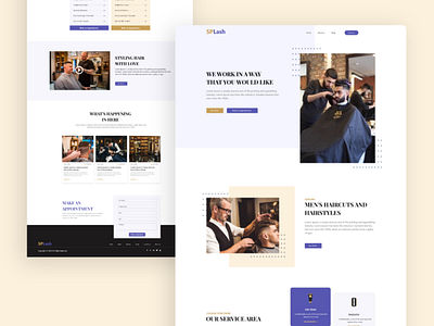 Barbar shop landing page