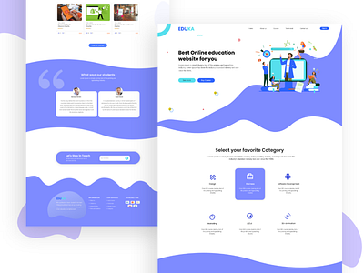 Education landing page