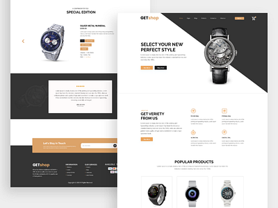 Ecommerce landing page business landing page ecommerce ecommerce design ecommerce landing page landing page psd template ui ux user experience user interface design web design web templates website design