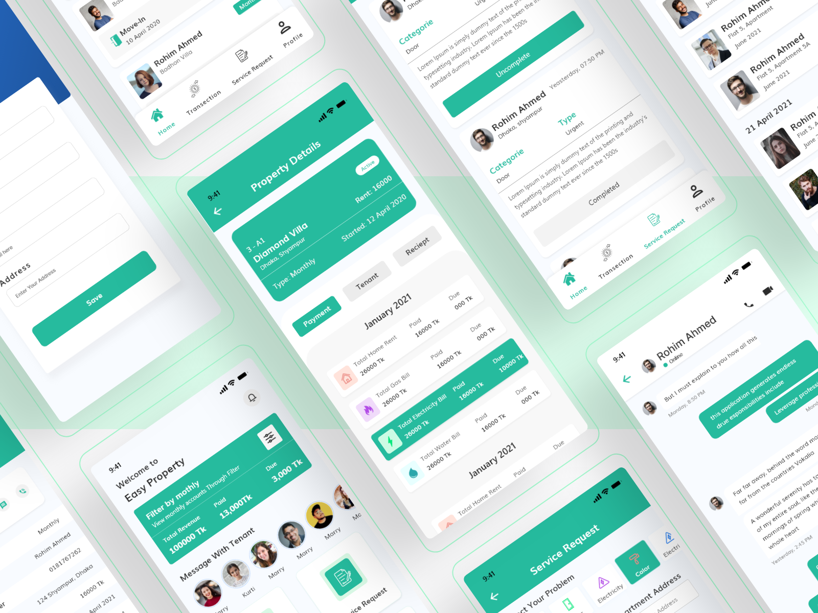 Property Management app by Shamim Al Hasan on Dribbble