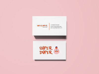 Identity for confectionery Super Duper branding buisness card card card design design identity branding illustration illustrations illustrator vector