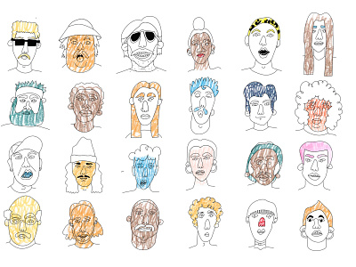 People character characterdesign design face face illustration illustration illustrations illustrator people illustration portrait