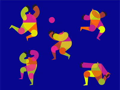 Players branding character character design characterdesign colored identity branding illustration illustrations illustrator move sportillustration vector vectorillustration