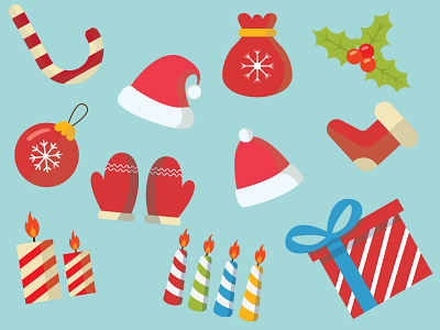 Vector Illustration Chirstmas Set