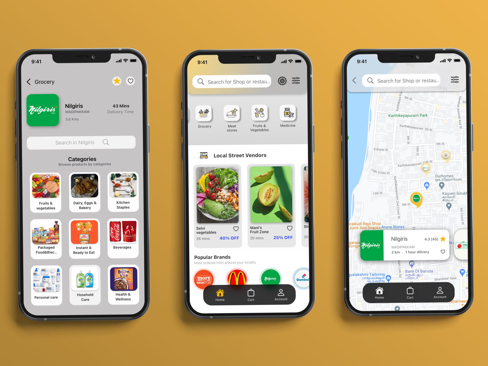 Grocery app 2/2 by Muthu kumaran on Dribbble