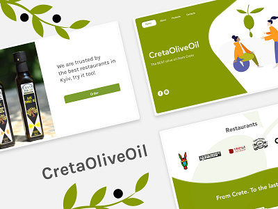 CretaOliveOil - website | E-commerce | UX-UI design | graphic design online store ux vector illustration webdesign website