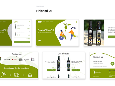 CretaOliveOil - Finished UI | E-commerce ui uiux user interface ux ui web web design webdesign website design