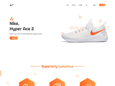 Nike HyperAce2 UI Design