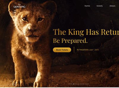 The Lion King UI design ui