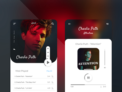 Mobile Music Player UI