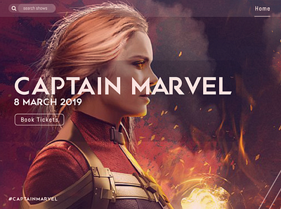 WebUI Captain Marvel design ui