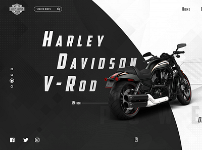 WebUI Harley Devidson design ui