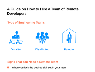 How to Hire a Team of Remote Developers? infographic remote developers remote work