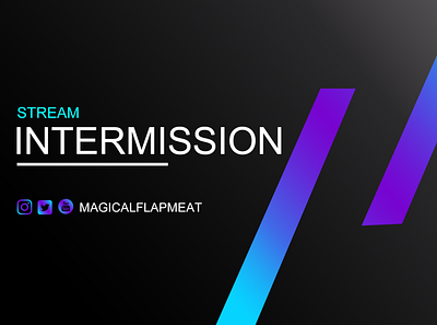 Intermission design esportlogo logomaker stream streampackage twitch overlay