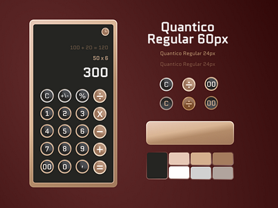 Daily Ui #004 → Calculator app dailyui design designinteraction figma illustration oldstyle retro skeumorphism ui vector webapp