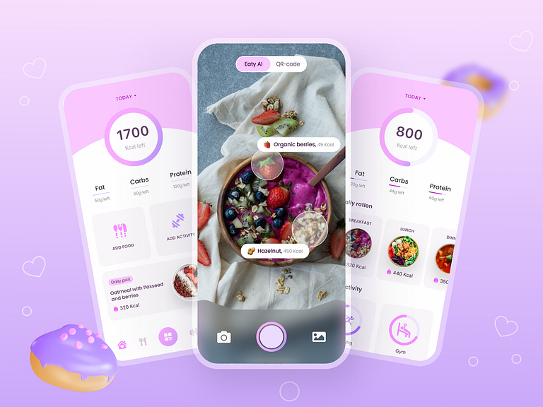 Healthy Eating App by Oleksandra Shtompel for Qubstudio: UX/UI ...