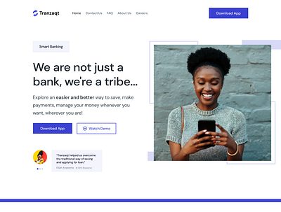 Tranzaqt Website design ui ux website