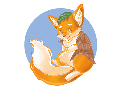 Commission anthro anthro anthropomorphic cartoon cute fox foxy furry illustration illustration art