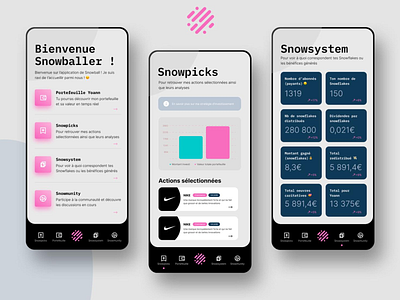Snowball - Finance app concept mobile ui