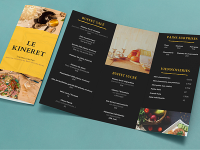 Brochure - Restaurant "Kineret" brochure print