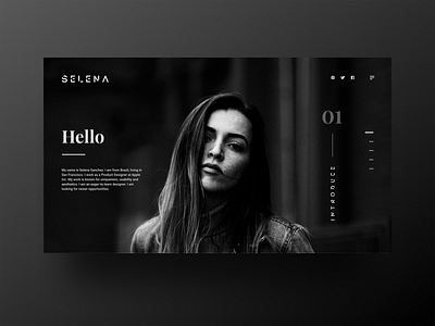 Portfolio Website Design black and white blackandwhite dark design dark interface portfolio website product design productdesign webdesign webdesigns website