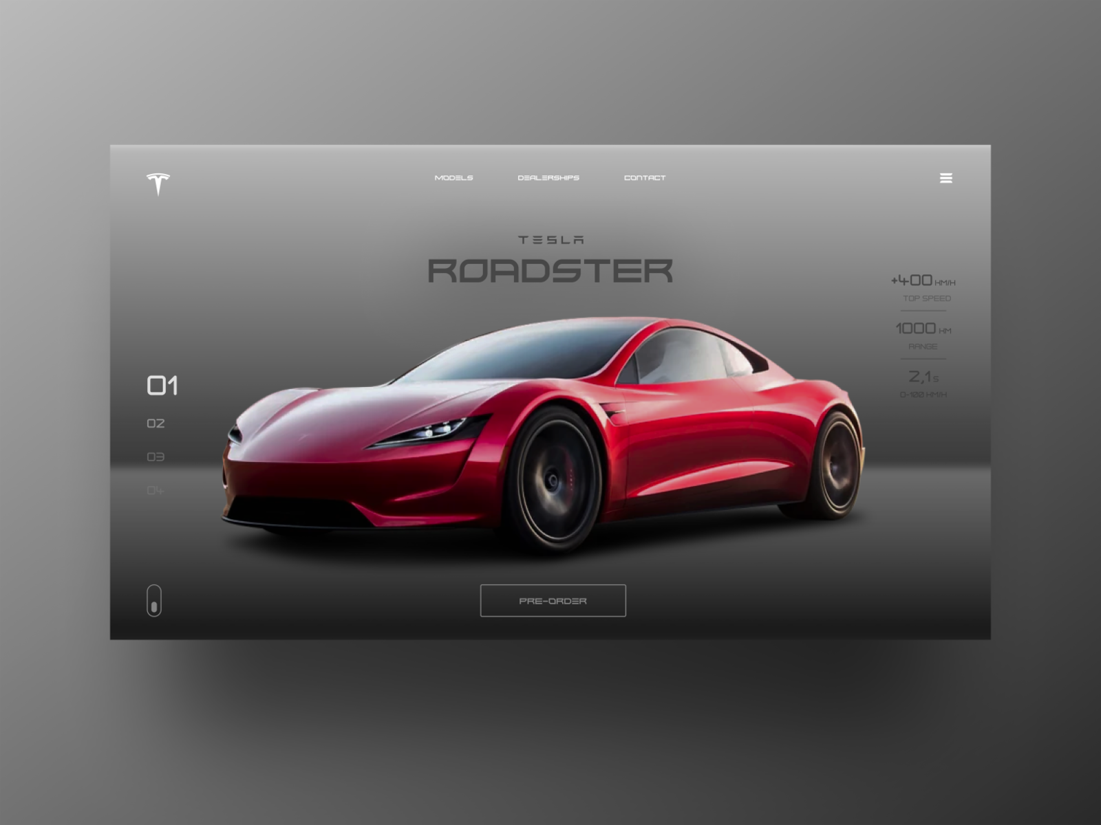 Dribbble - Tesla Website Dribbble reduced.png by Muhammad Arbaz Ghani