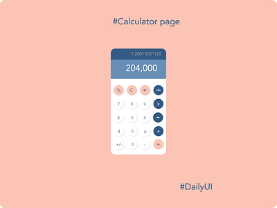 Calculator app design