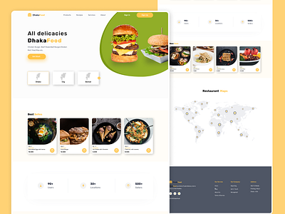 Food Landing Page branding design figma figmadesign food foods icon illustration landingpage logo ui uiux ux