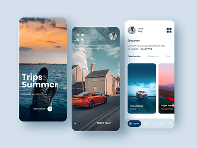 Trips Summer- Travel App animation app appdesign branding design figma figmadesign icon illustration logo mobile design mobile ui mobile uiux travel ui ux vector