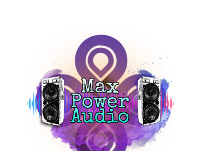 Max Power Audio - Logo Design branding design graphic design illustration logo typography vector