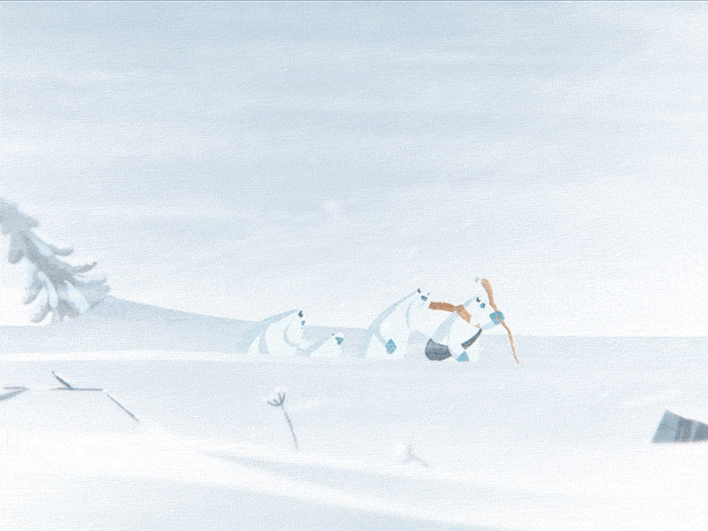 Sami the Yeti character animation snow walk cycle yetis