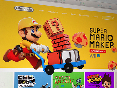 Nintendo Home page Redesign 