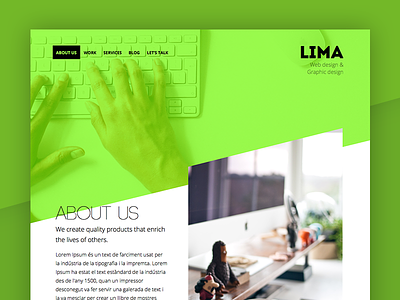 Template about section color Lima about design home lima ui web