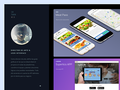 Lataka, personal web avatar black card design designer online sketch web works