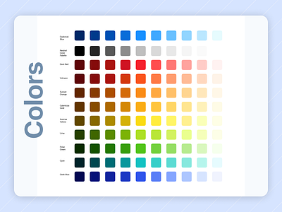 Color Palette color palette colors components styleguide ui