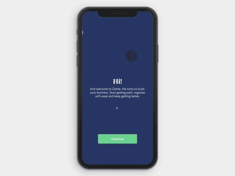 Welcome Screen animation app design gif ui ux