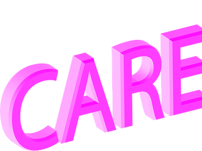 Care24 Ccncept by Wassi Kazemi 3d 3d art care design illustration instagram logo pink pink gradient pink logo pure purple logo social media tech texture type typeface typography white