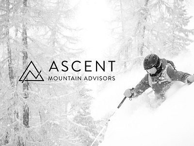 Ascent Mountain Advisors branding design illustrator logo vector