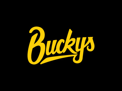 Buckys Auto branding handdrawn identity logo type typography vector