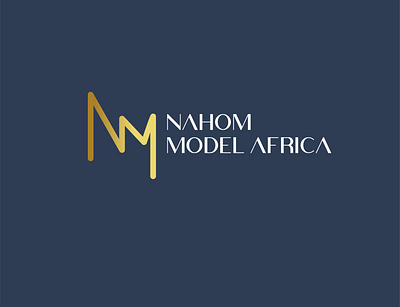 Nahom model Africa branding graphic design logo