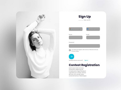 Ui sign up page project