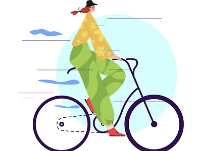 Cycling illustration design illustration vector