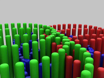 Sticks 3d animated animation c4d cinema 4d simulation